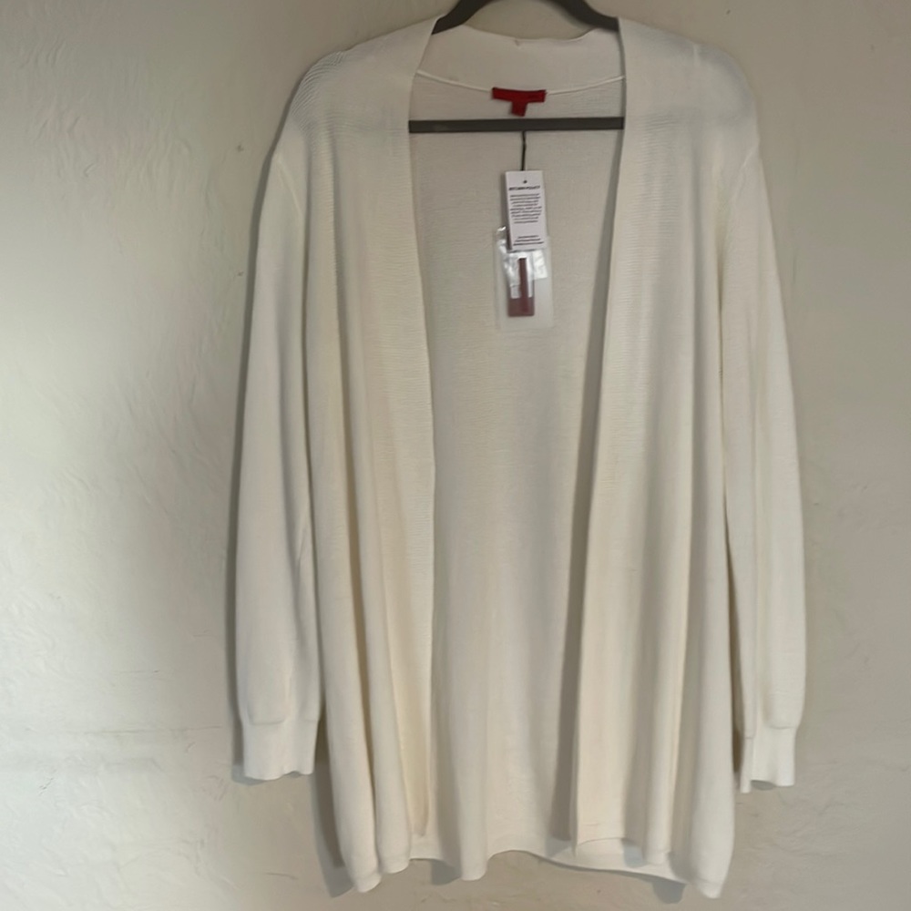 nwt white knit cardigan